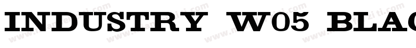 Industry W05 Black字体转换